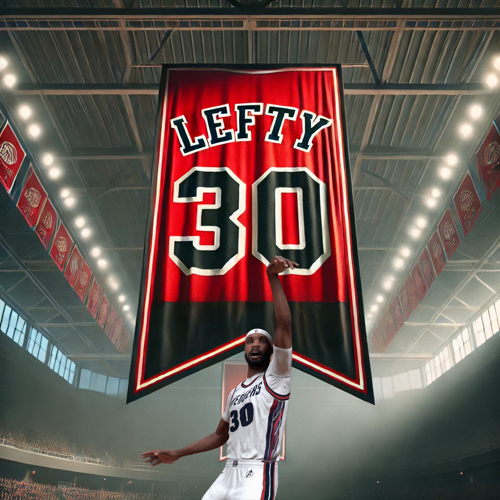 Lefty #30 retired banner