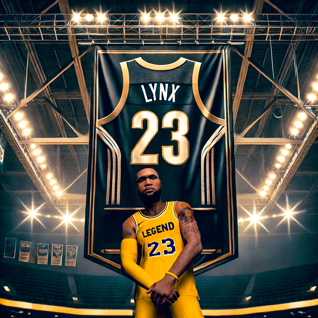 Lynx #23 retired banner